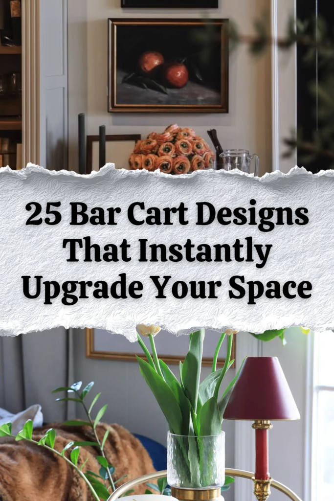 25 Bar Cart Styling Tips to Transform Dead Space
