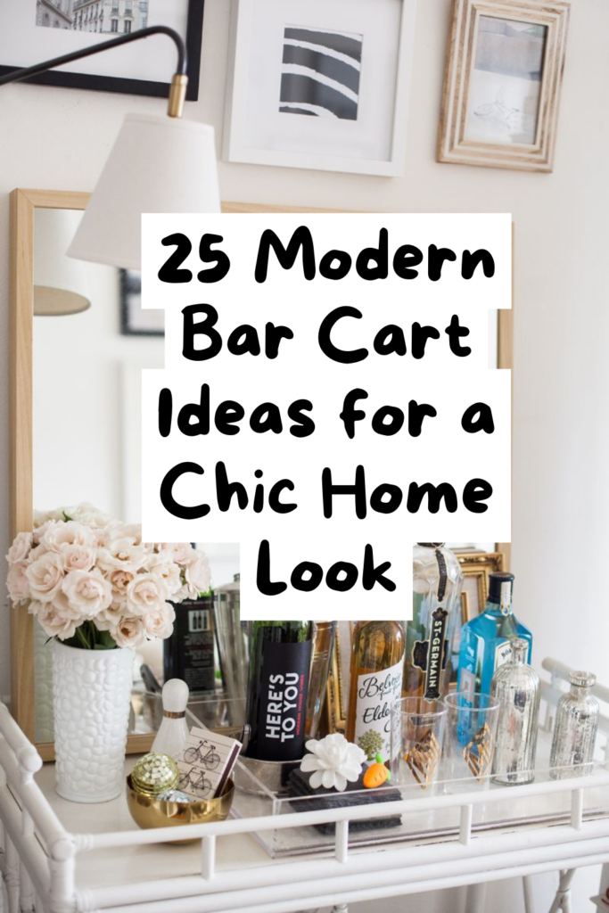 25 Bar Cart Styling Tips to Transform Dead Space