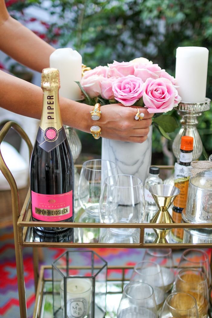 25 Bar Cart Styling Tips to Transform Dead Space
